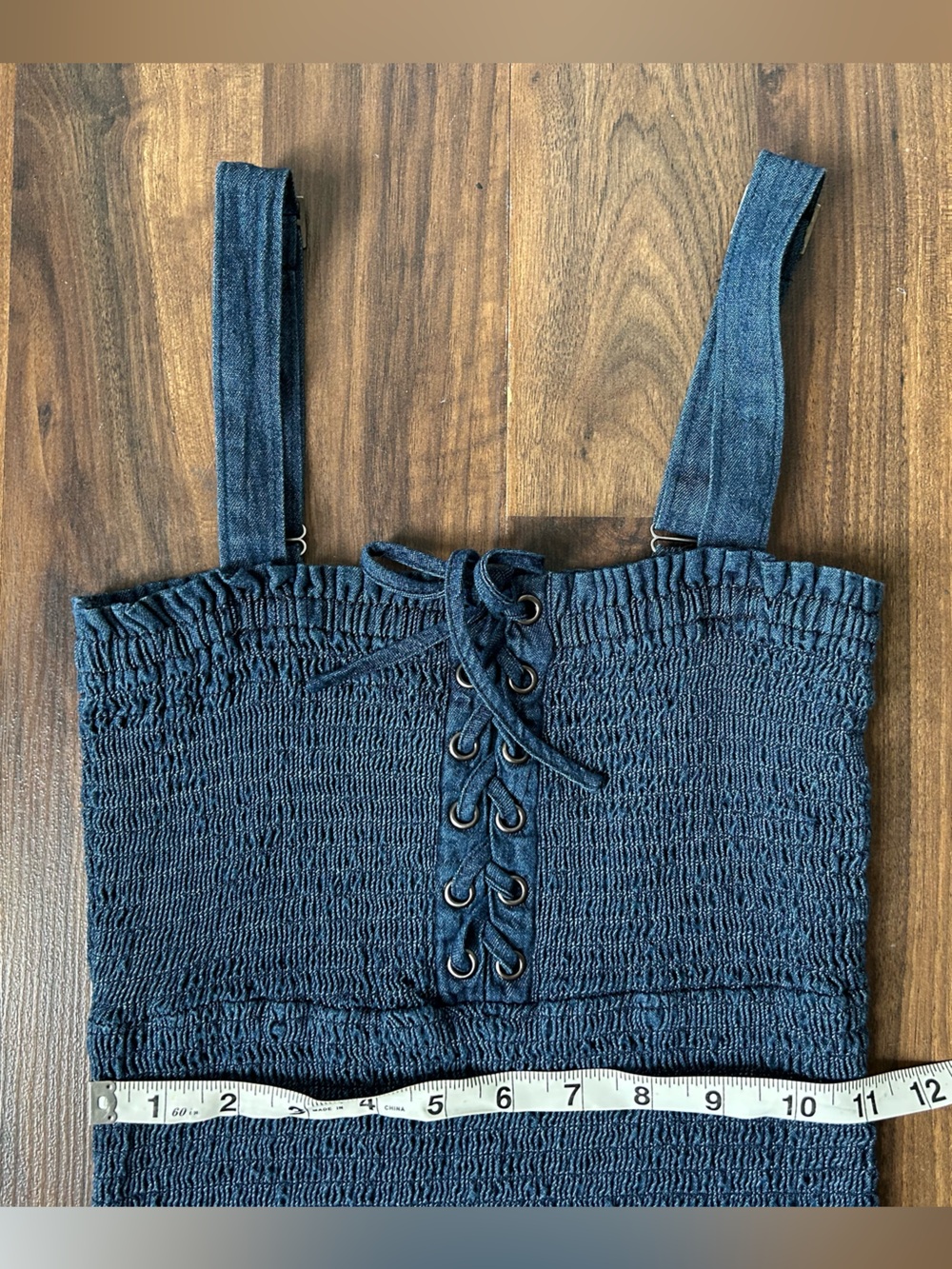 Aeropostale Navy Smocked Bodycon Dress | XS - Picture 9 of 9